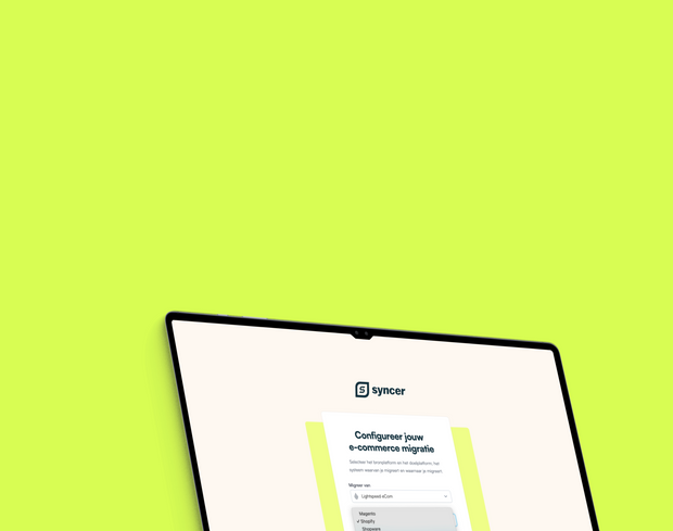 <h3>From source platform to target platform.<br> <span style="text-decoration:underline">Syncer synchronizes A with B.</span><br>
</h3>